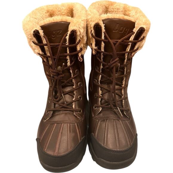 Women's Lugz Tambora Water Resistant Brown Suede Lace-up Boots - Size 9.5 M - Picture 1 of 9